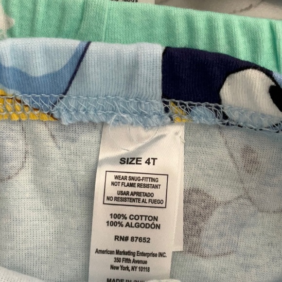 Bluey Toddlers 2 piece Matching Set Tops & Bottoms Pijama set Size 4T - Picture 8 of 8